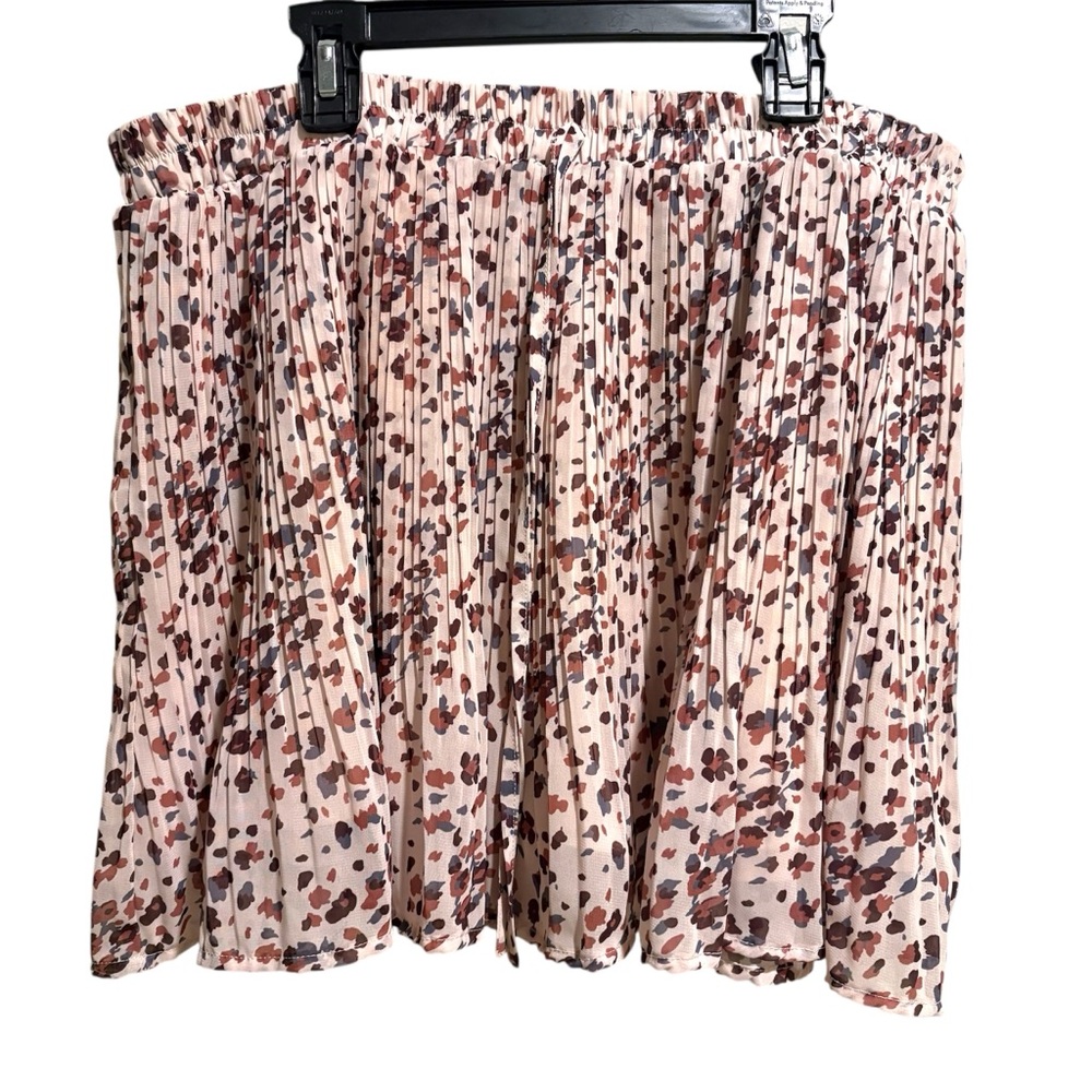 Arula Animal Print Micro Pleated Skort Feminine Edgy Sz X soft Grunge Mobwife